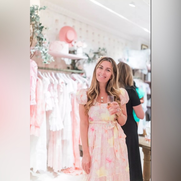 NWT $595 LoveShackFancy Karalie Cotton-silk Maxi Dress - Picture 6 of 10